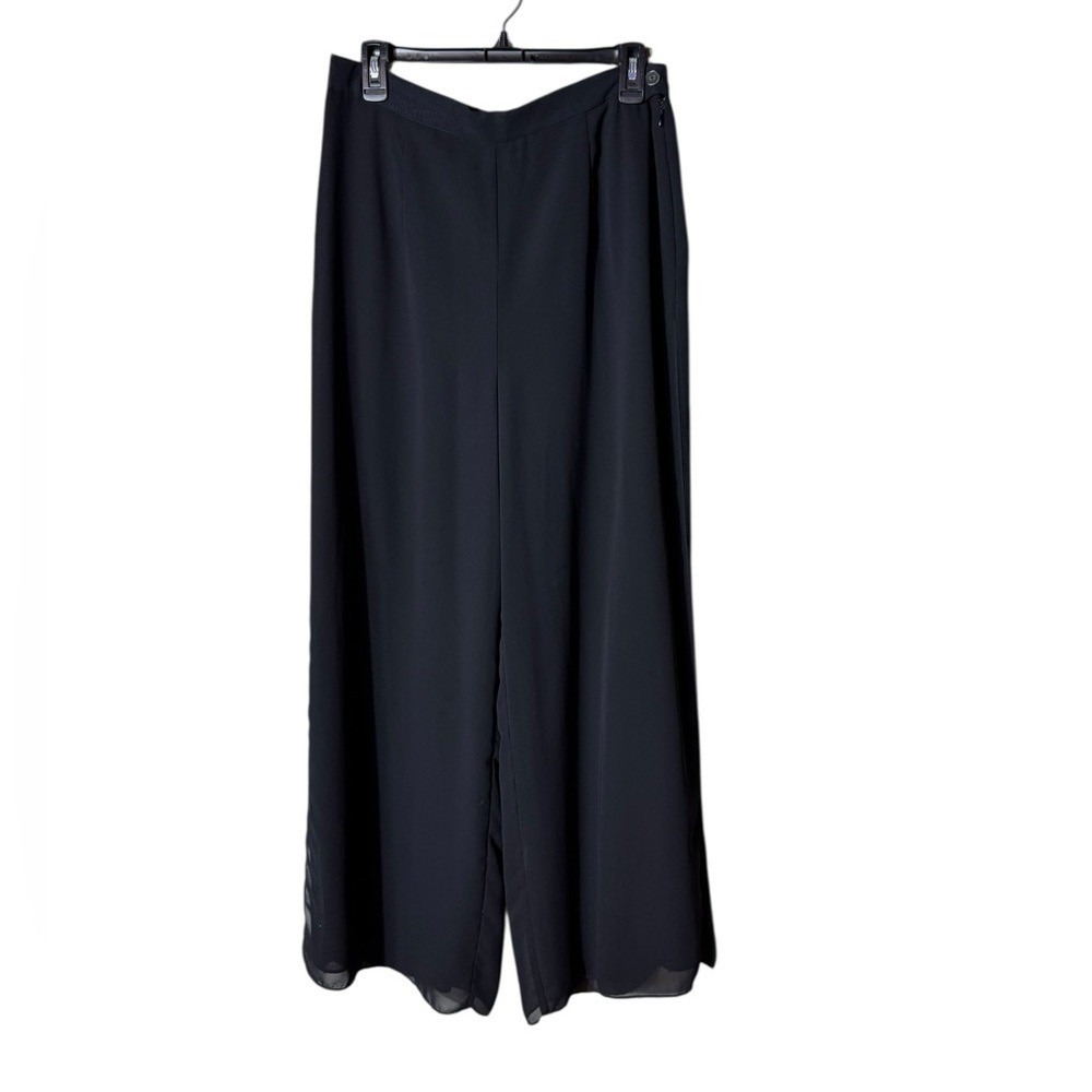 Wide Leg Black Women's Pants - Elegant Flowing Trousers